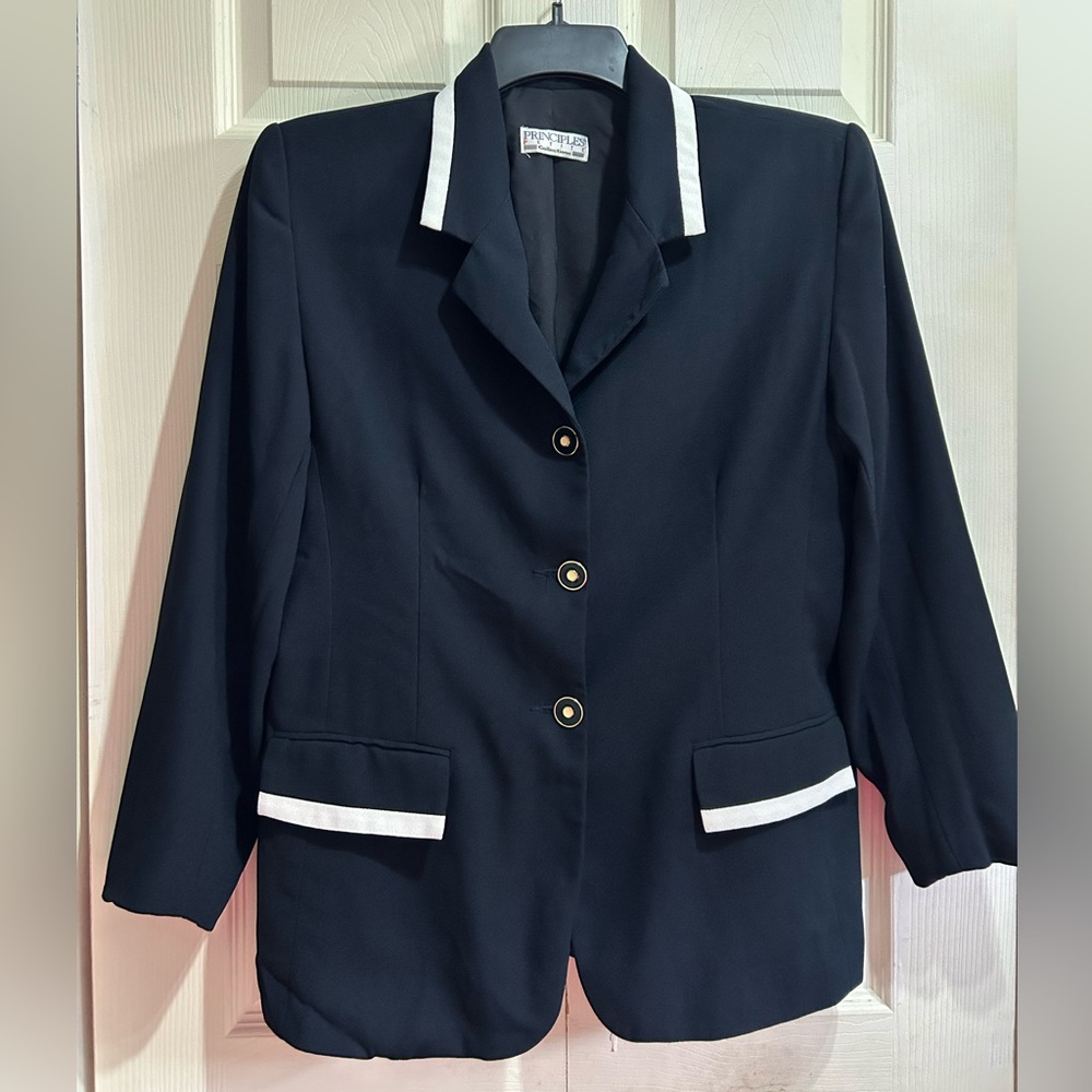 Principles Petite Collection Navy Blue Blazer in Size 12